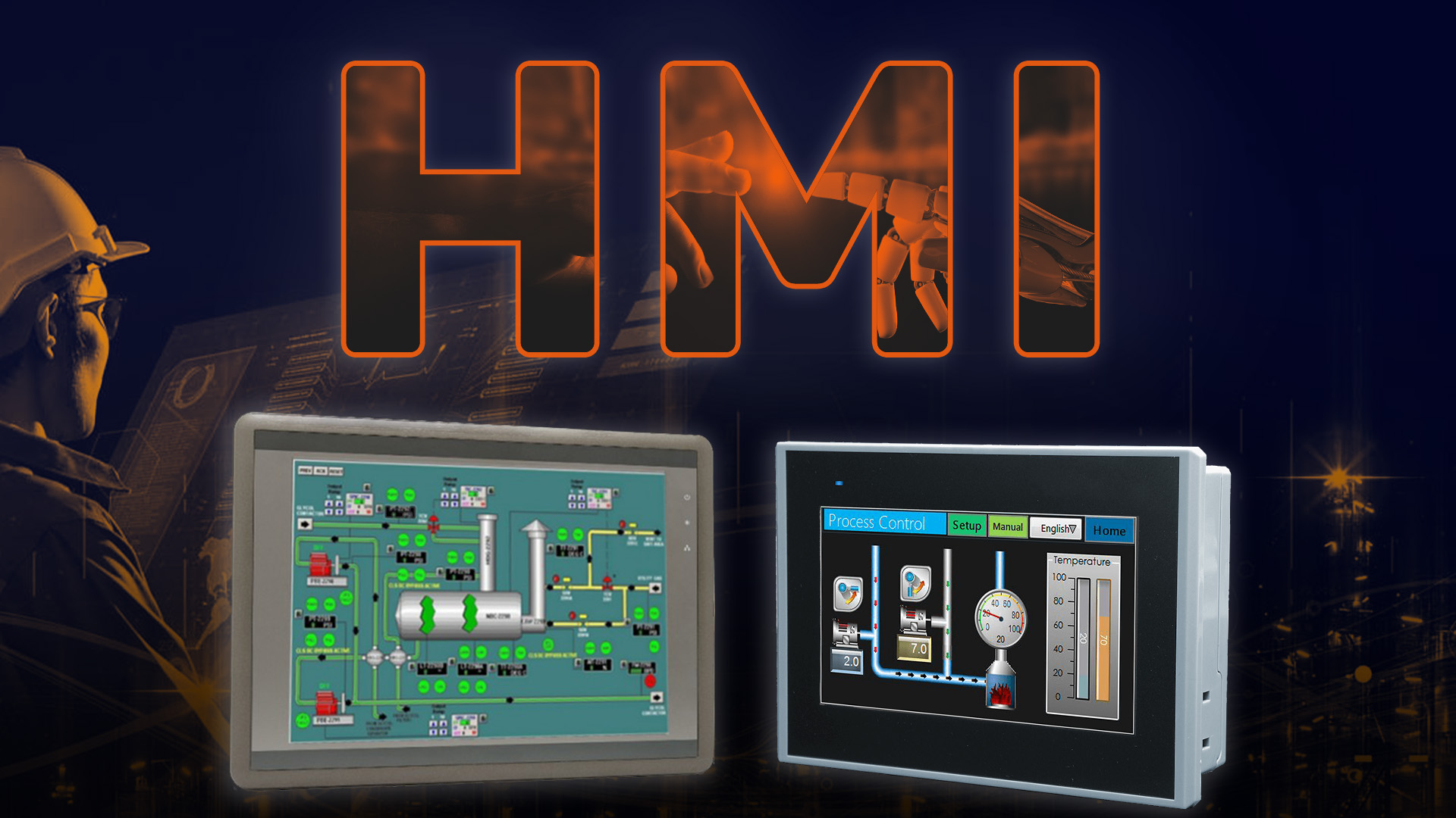 Panel HMI - interfejs operatora z maszyną